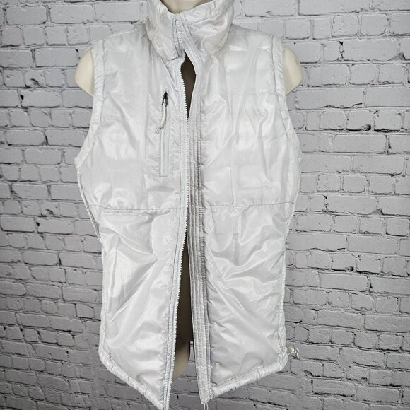 The North Face White Thermoball Eco Lightweight Insulated Full Zip Vest Small - Picture 12 of 16